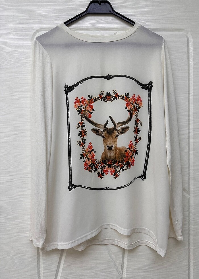 Twist uzun kollu kadın bluz, tişört. - Görsel 3