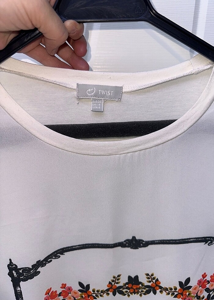 Twist uzun kollu kadın bluz, tişört. - Görsel 5