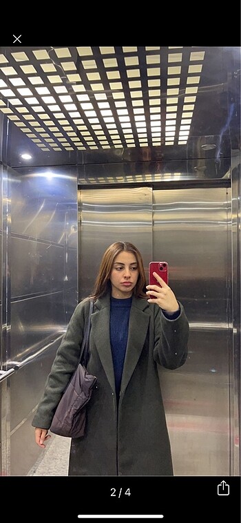 H&M H&M Koyu Yeşil Kaban
