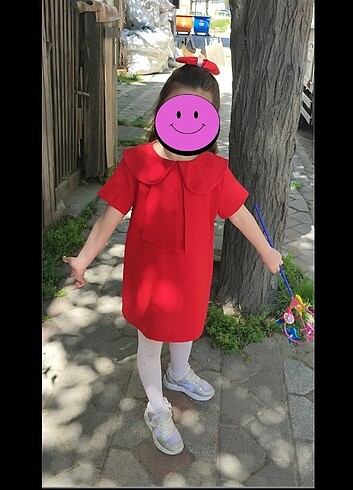 Kırmızı elbise 6 yaş 
