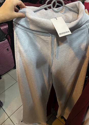 Bershka Acik Gri Rahat Esofman Alti