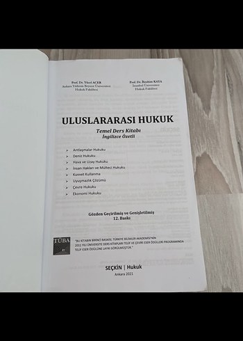 Uluslararası Hukuk Temel Ders Kitabı İngilizce Özetli