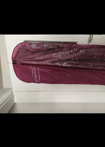 Gamze Özkul marka Uzun Kollu Parlak Abiye Elbise - Görsel 3