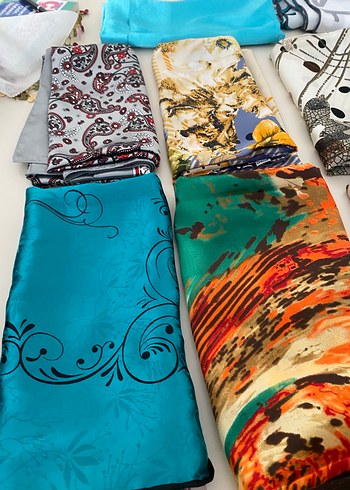 Bohem Çok Renkli Kadın eşarp - Görsel 2