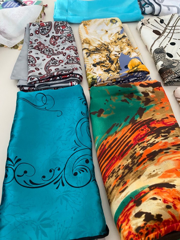 Bohem Çok Renkli Kadın eşarp - Görsel 2