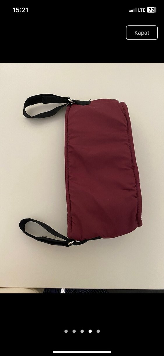 Bordo Bebek Çantası - Görsel 5