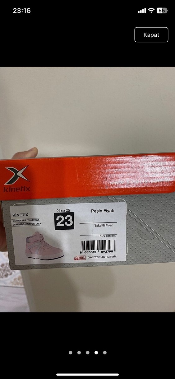Kinetix Pembe Kız Çocuk Bot Velcro - Görsel 3