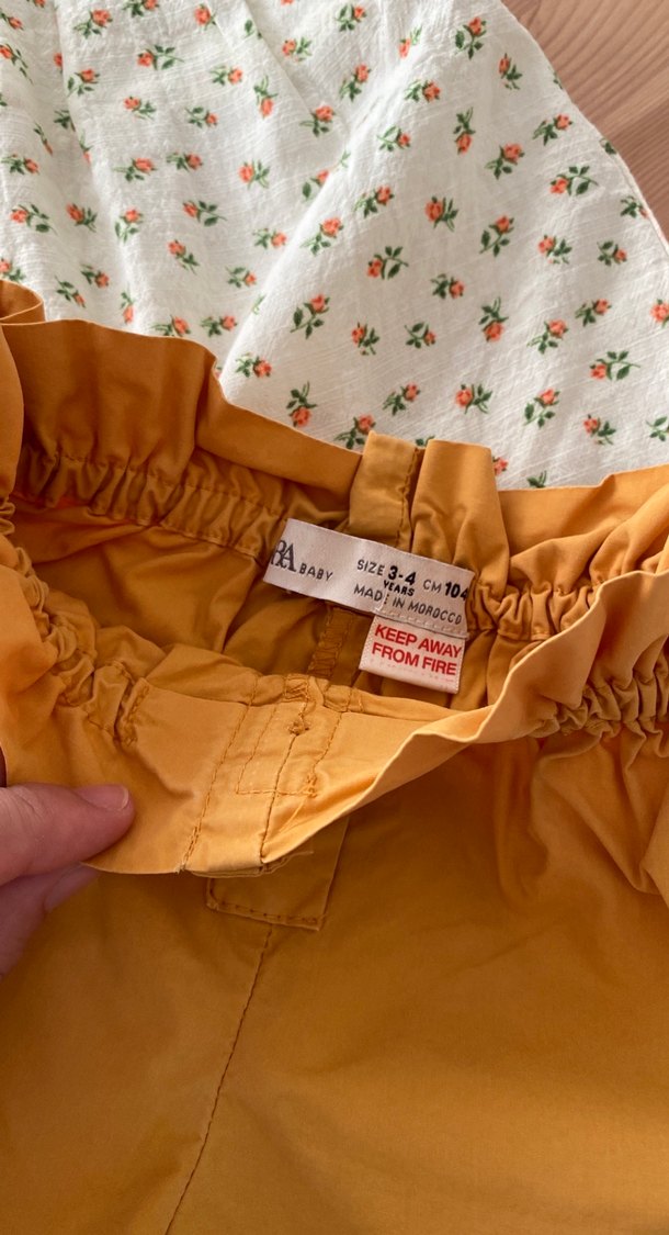 Zara Sarı Bebek Kız Kolsuz Takım - Görsel 2