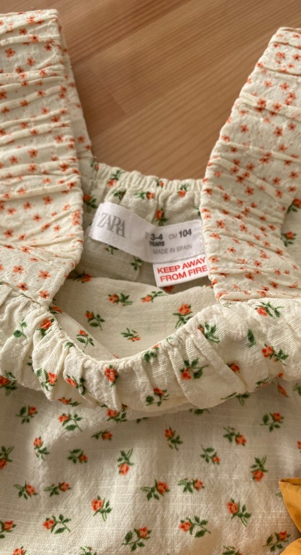 Zara Sarı Bebek Kız Kolsuz Takım - Görsel 3