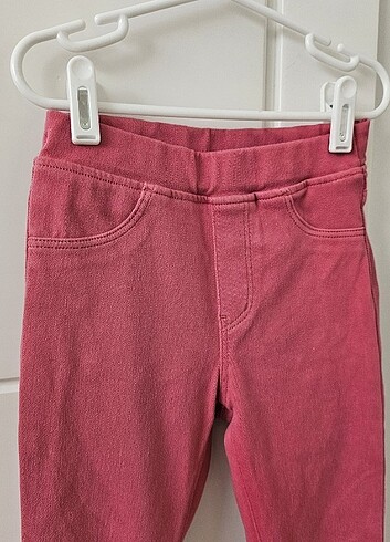 6 Yaş Beden pembe Renk Uniqlo Çocuk Pembe Tayt Pantalon