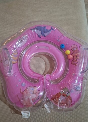 Yenidoğan Beden pembe Renk Boyunluk yüzme simidi