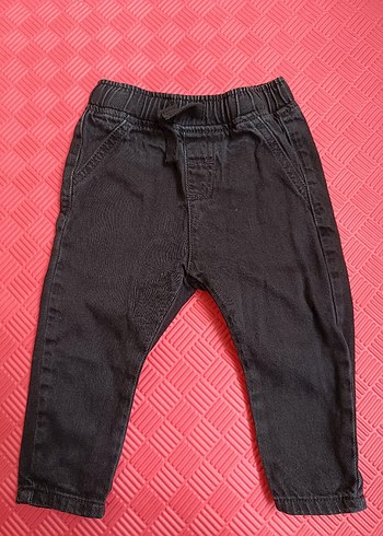 Erkek Çocuk Siyah Elastik Bel Denim Pantolon