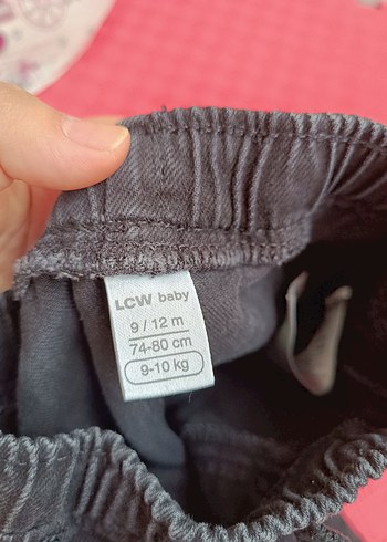 9-12 Ay Beden Erkek Çocuk Siyah Elastik Bel Denim Pantolon