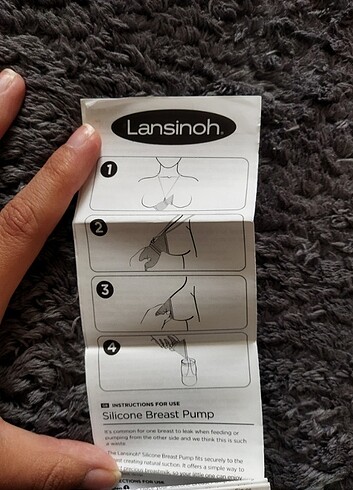 Beden Lansinoh silikon göğüs pompası