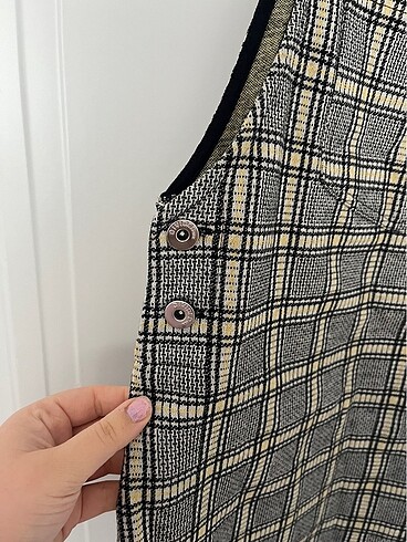 H&M Salopet Askılı Elbise - Görsel 4