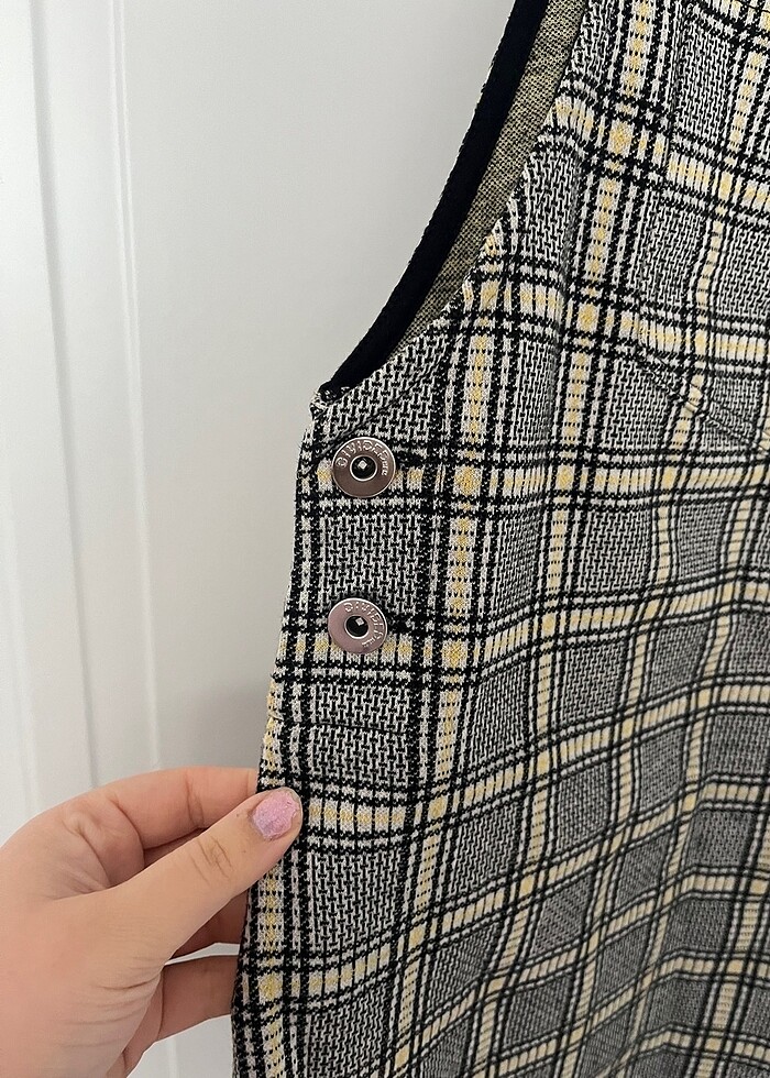 H&M Salopet Askılı Elbise - Görsel 4