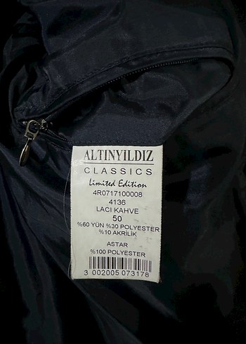 Altınyıldız Limited Edition Yün Kaban - Görsel 8