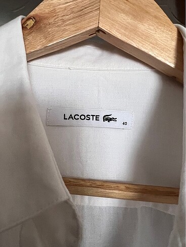 s Beden beyaz Renk Lacoste Marka Beyaz Gömlek