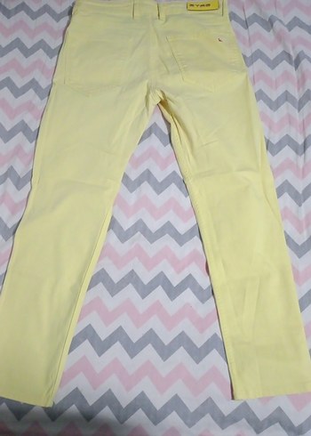 Sarı  Jean pantalon - Görsel 3