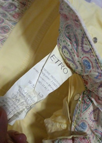 Sarı  Jean pantalon - Görsel 5