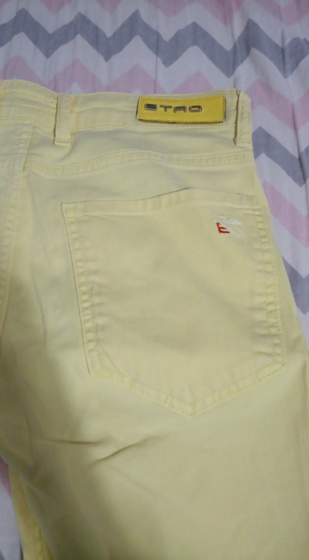 Sarı  Jean pantalon - Görsel 4