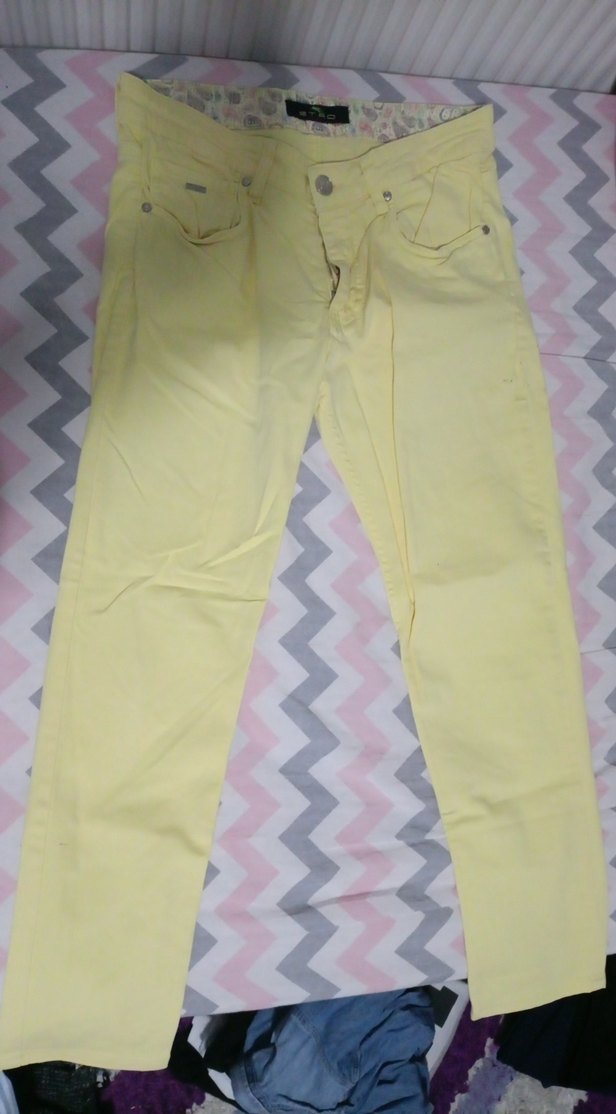 Sarı  Jean pantalon - Görsel 2