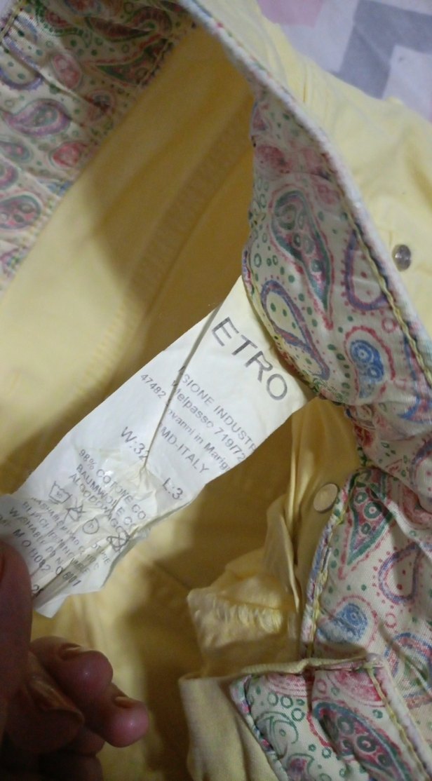 Sarı  Jean pantalon - Görsel 5