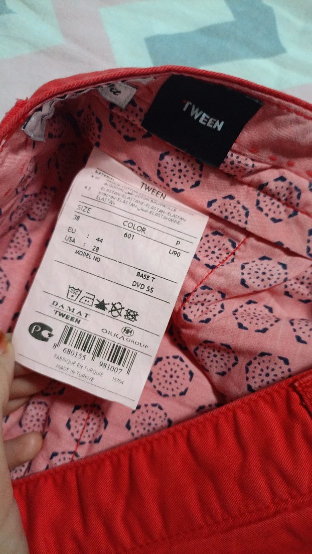 Kırmızı Regular Fit Kadın jean Pantolon - Görsel 4