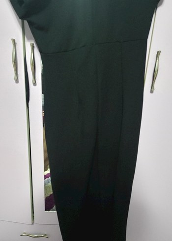 siyah midi elbise - Görsel 3