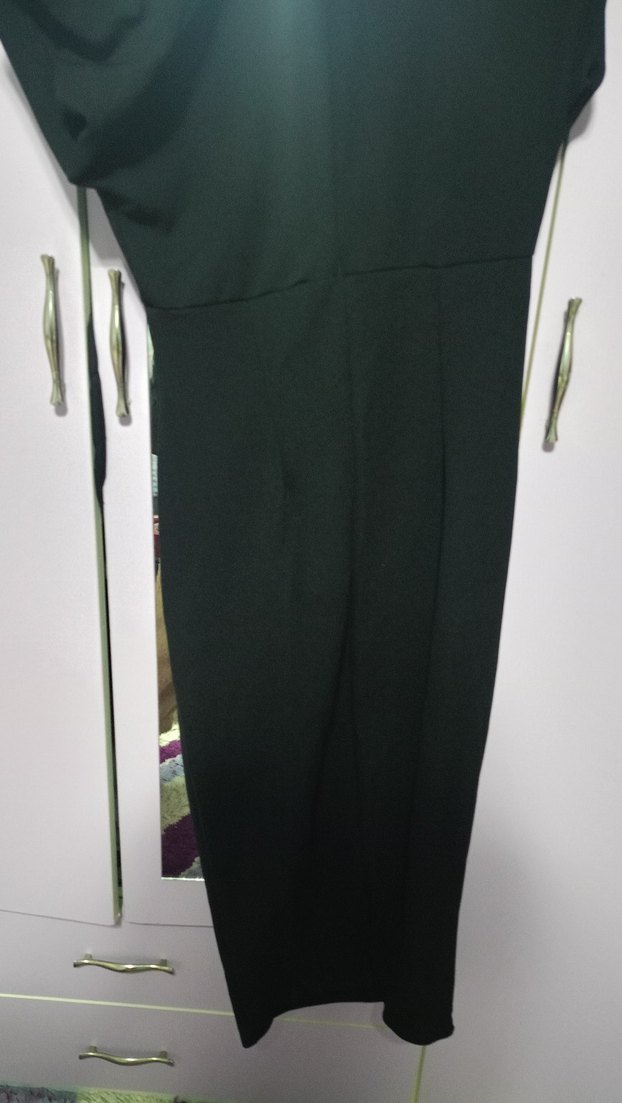 siyah midi elbise - Görsel 3