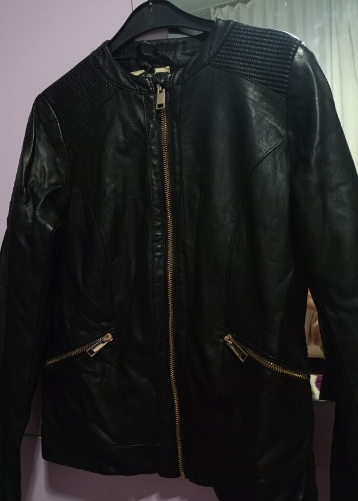 Kız çocuk deri ceket - Görsel 2