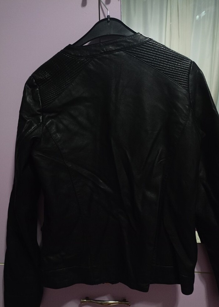 Kız çocuk deri ceket - Görsel 3