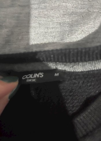 Colin's Siyah Erkek Uzun Kollu İnce Kazak