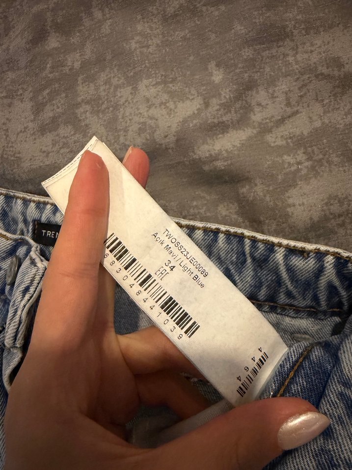 mavi Salaş Midi Kadın Kot Pantolon - Görsel 4