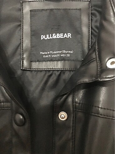 Pull and Bear Pull and bear deri ceket