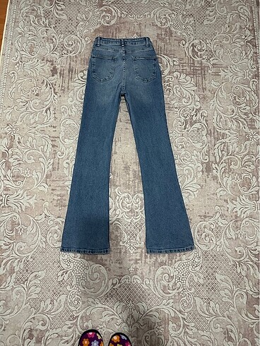 m Beden mavi Renk Flare jean
