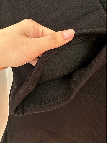 l Beden siyah Renk Koton sweatshirt