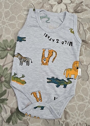 Erkek bebek desenli çıtçıtlı atlet - Görsel 6