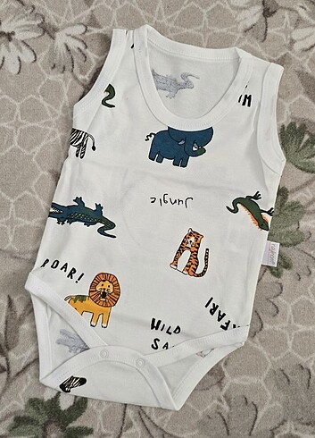 Erkek bebek desenli çıtçıtlı atlet - Görsel 7