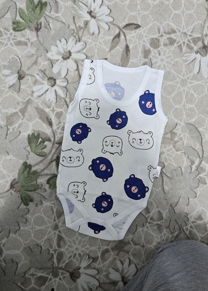 Erkek bebek desenli çıtçıtlı atlet - Görsel 3