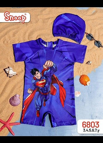 Erkek cocuk mayo bone takım superman