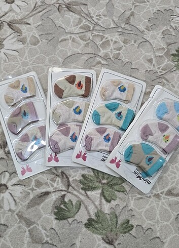 Bebek yenidogan 3lü çorap - Görsel 2