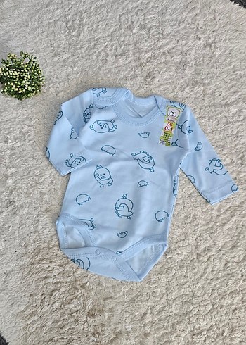 Mavi Uzun Kollu Bebek Body - Görsel 2