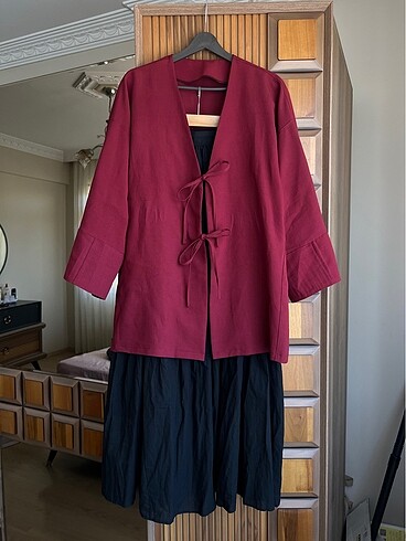 xl Beden Bağcıklı kimono