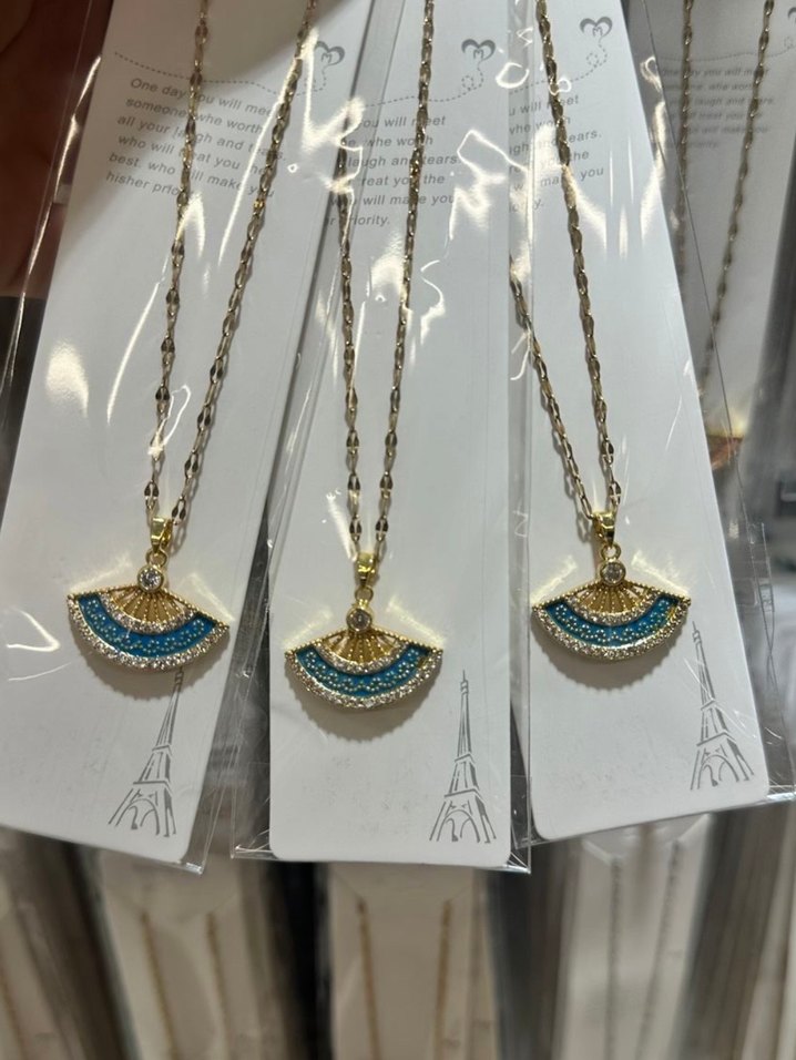 Uzun Zincirli Bohem Nakışlı Kadın Kolye - Görsel 5