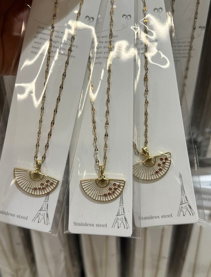 Uzun Zincirli Bohem Nakışlı Kadın Kolye - Görsel 3