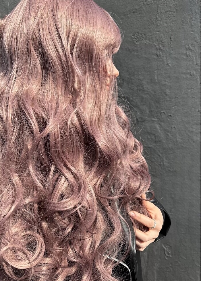 Pembe kahküllü  dolgun kaliteli peruk???????? - Görsel 3