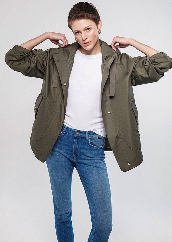 Mavi jean ceket - Görsel 2