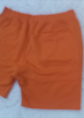 Turuncu Rahat Kesim Şort - Görsel 8