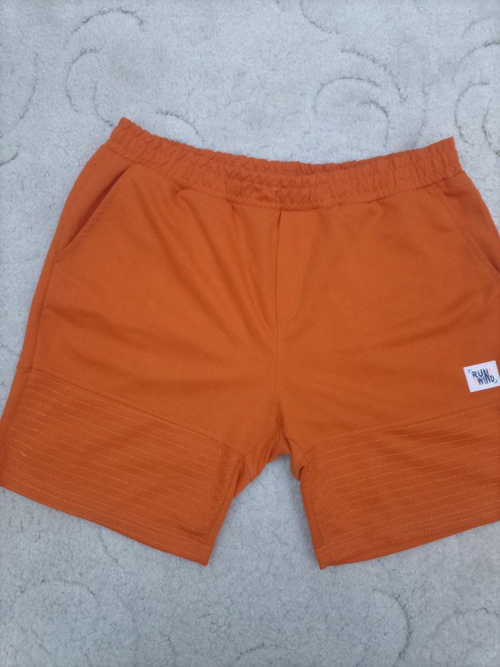 Turuncu Rahat Kesim Şort - Görsel 2